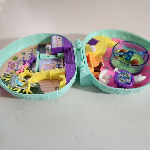Polly Pocket Big World Hedgehog Cafe Incomplete 2020 Mattel Teal No Figures - Picture 7 of 10